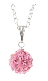 Shamballa ketting - Roze