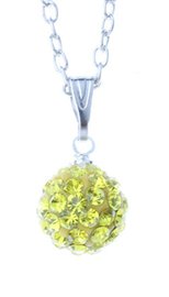 Shamballa ketting - Geel