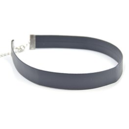 Choker PU leather - zwart