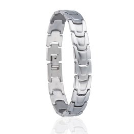 Heren schakel armband stainless steel