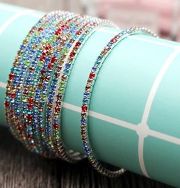 Armbanden set strass - Multi colour