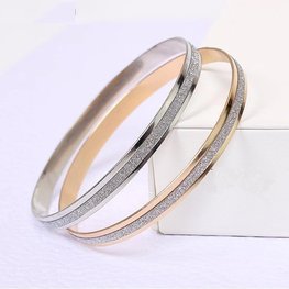 Bangle glitter - Zilver