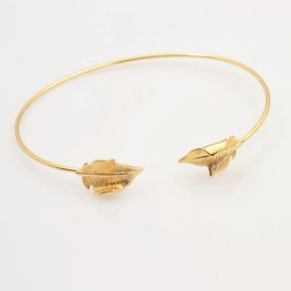 Bangle leafs - Goud