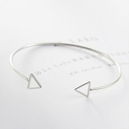 Bangle driehoek - zilver