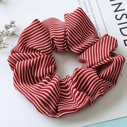 Scrunchie streep - Rood