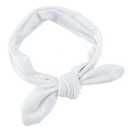 Baby/kinder haarband knoop - Wit