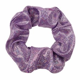 Scrunchie metallic glitter -Paars