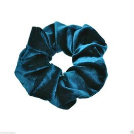 Scrunchie velours - Blauw