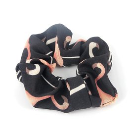 Scrunchie flamingo - Zwart